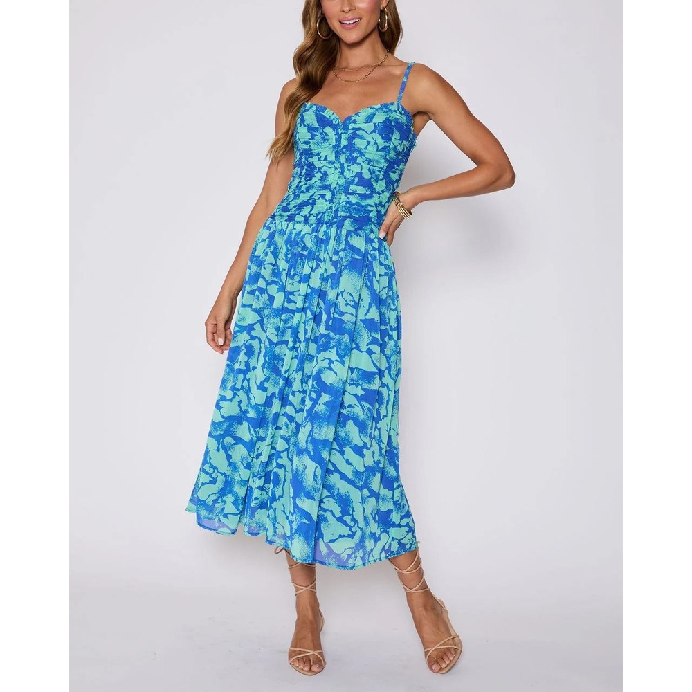 Esperanza Ruched Floral‎ Maxi Dress